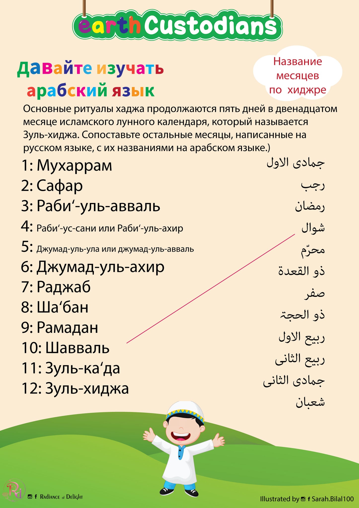 Free Islamic Months activity pages