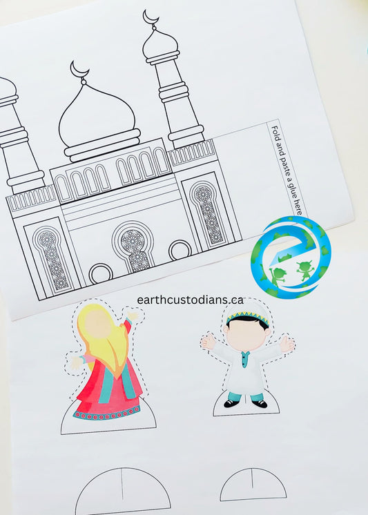 FREE 3D Masjid activity pages